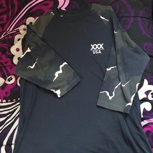 10 deep baseball tee Xl